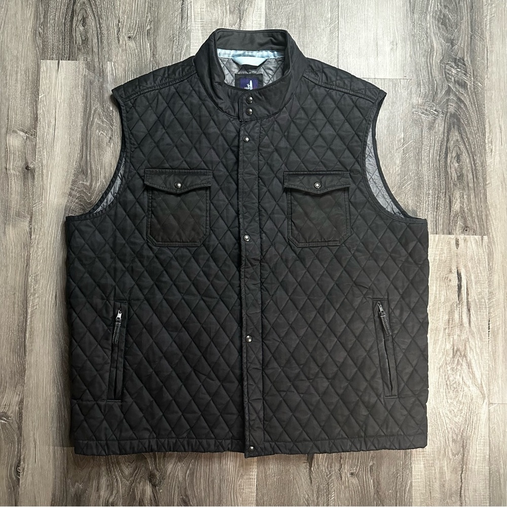 johnnie-o Goose Camo Quilted Vest Nightshadow Black Size Men’s  XXL Layer camo